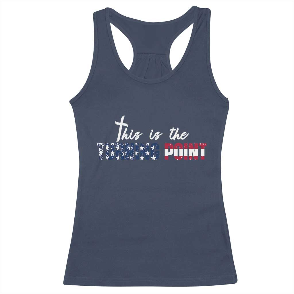 This is The Turning Point Racerback Tank Top Patriotic American Flag Graphic - Wonder Print Shop