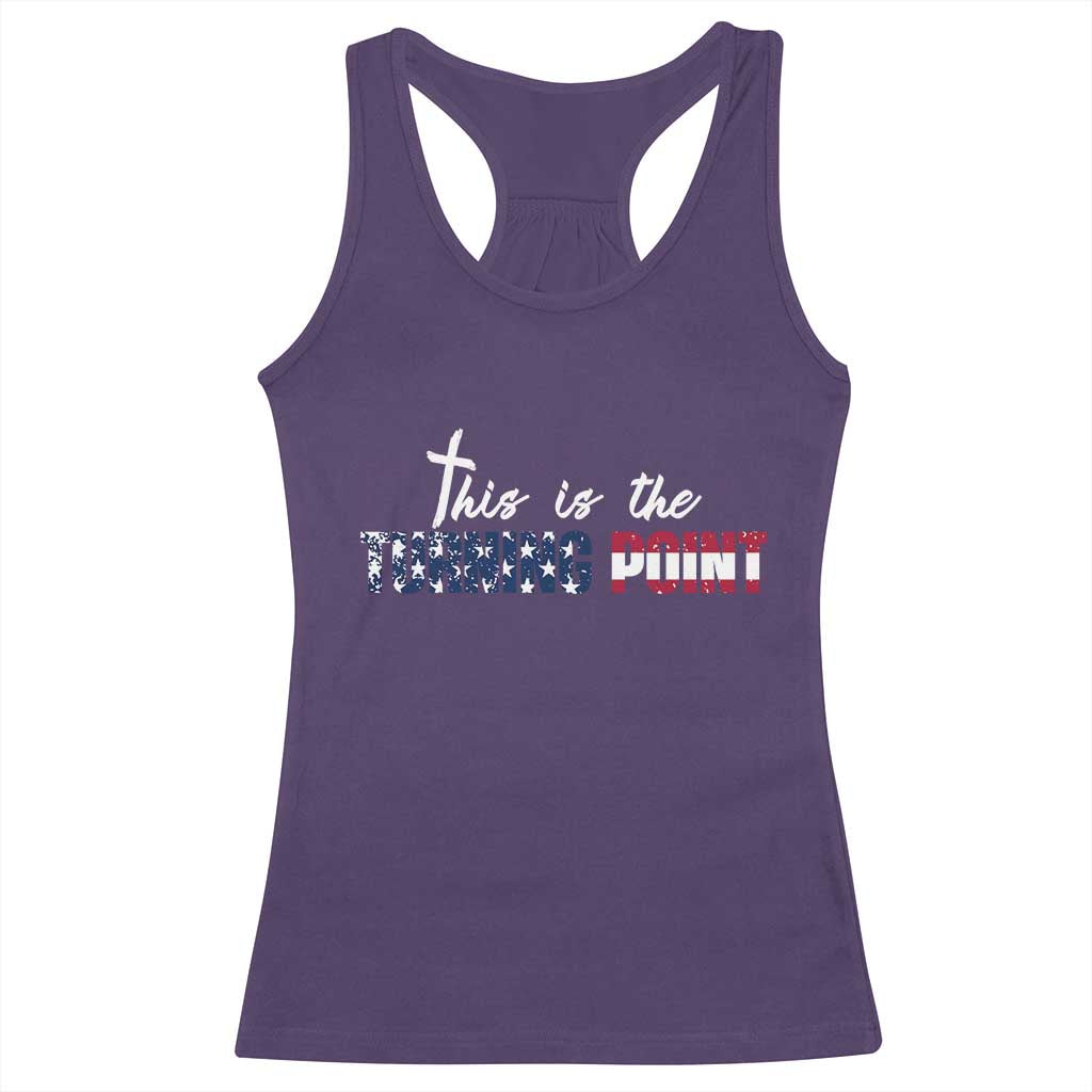 This is The Turning Point Racerback Tank Top Patriotic American Flag Graphic - Wonder Print Shop