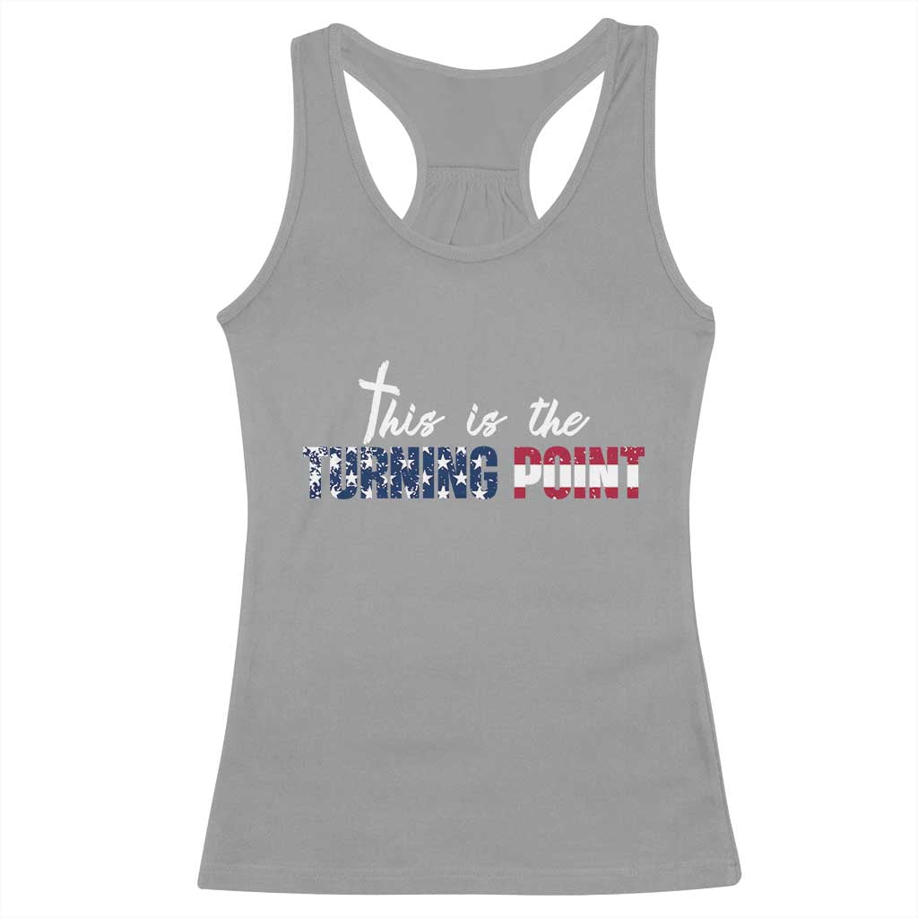 This is The Turning Point Racerback Tank Top Patriotic American Flag Graphic - Wonder Print Shop
