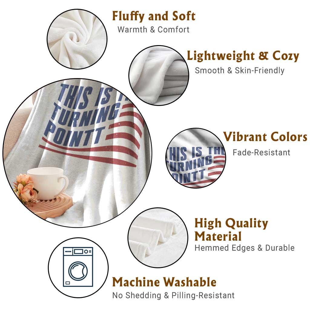 This is The Turning Point Throw Blanket USA Flag America True Patriot - Wonder Print Shop