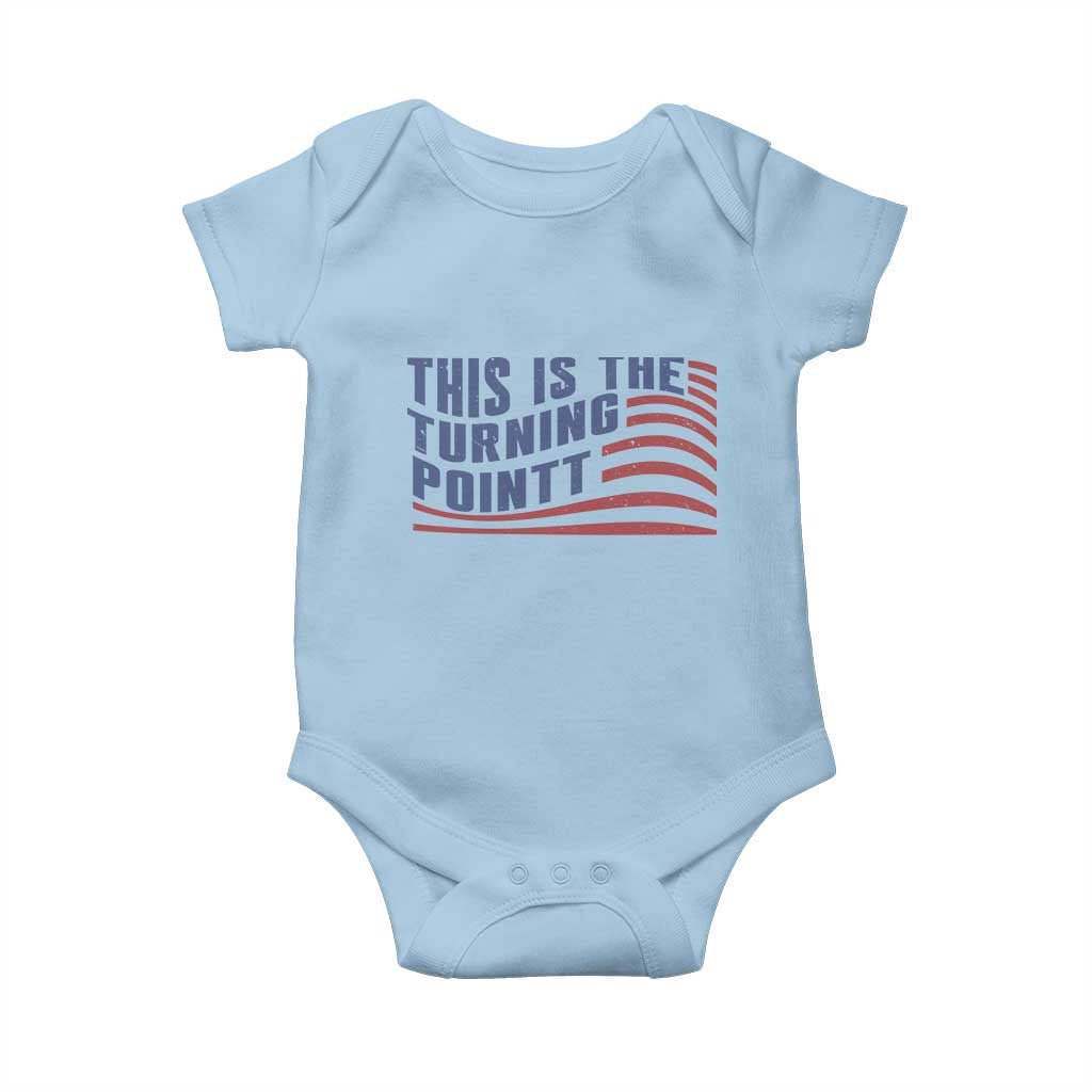 This is The Turning Point Baby Onesie USA Flag America True Patriot - Wonder Print Shop