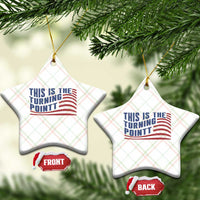This is The Turning Point Ceramic Ornament USA Flag America True Patriot - Wonder Print Shop