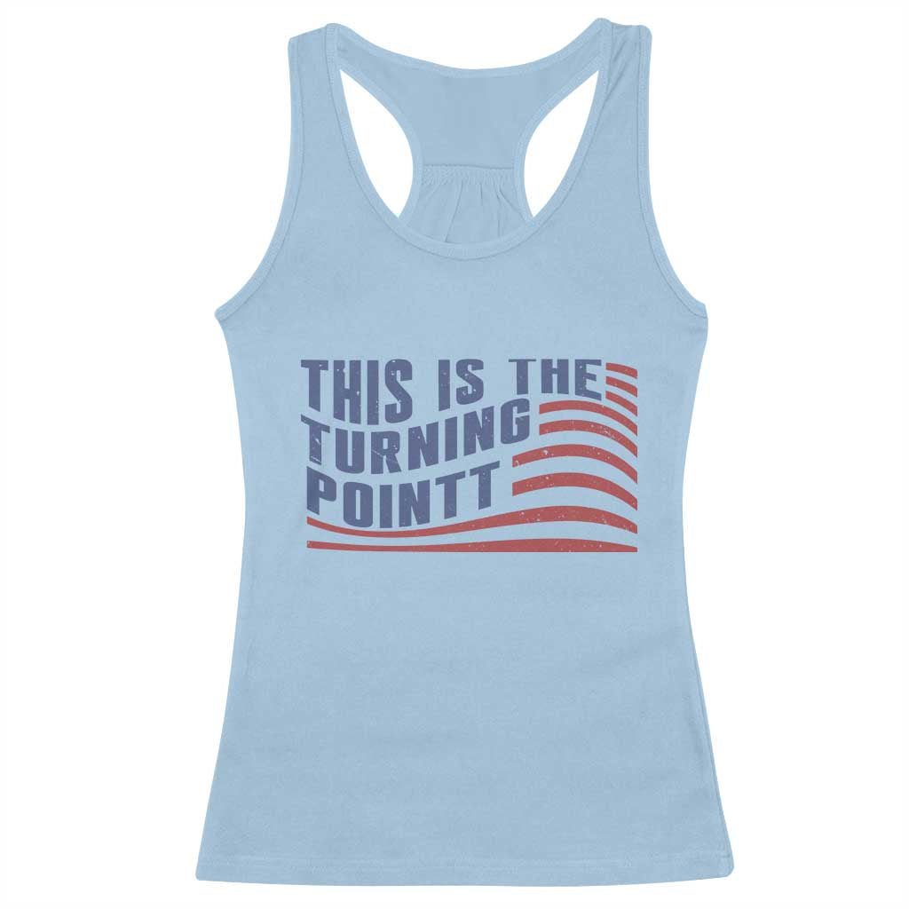 This is The Turning Point Racerback Tank Top USA Flag America True Patriot - Wonder Print Shop