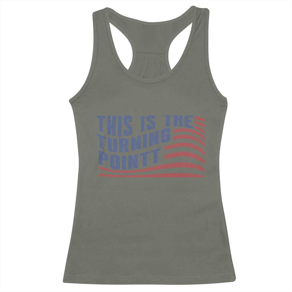 This is The Turning Point Racerback Tank Top USA Flag America True Patriot - Wonder Print Shop