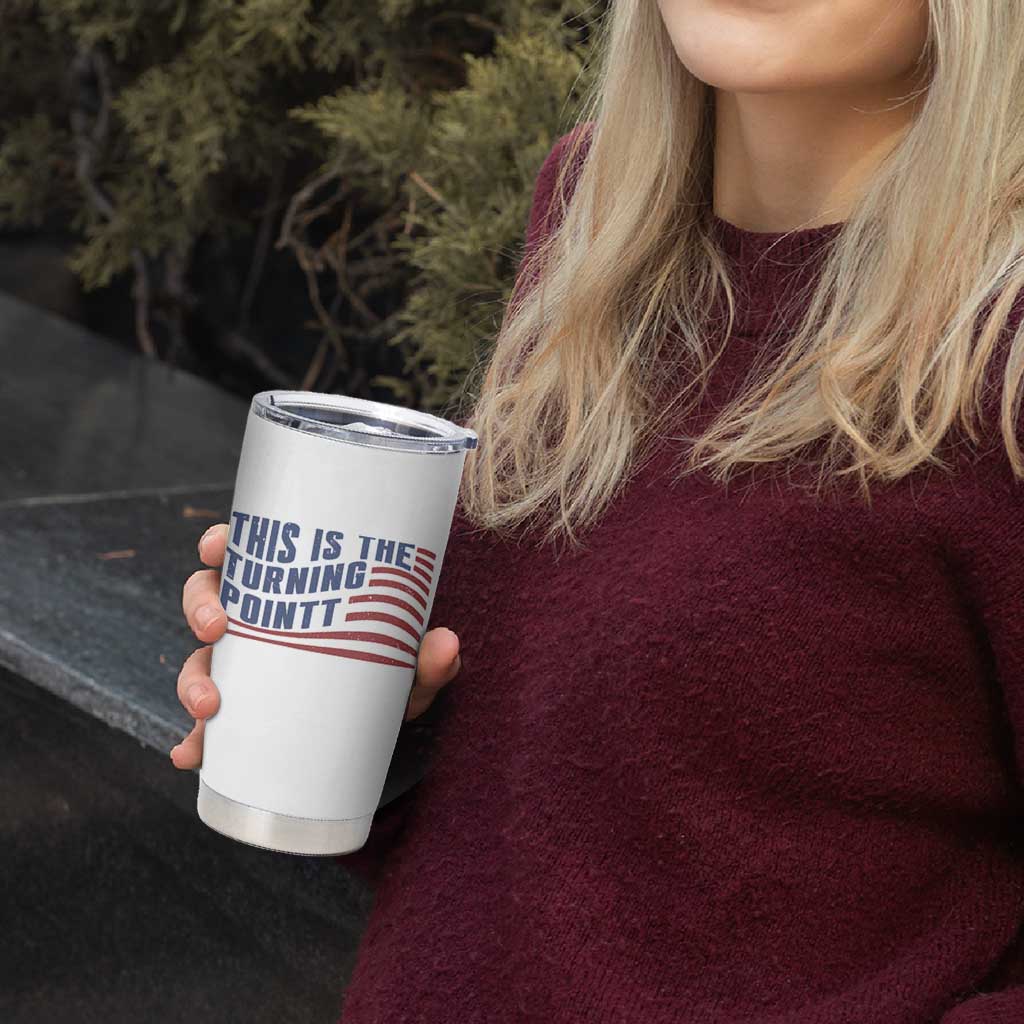 This is The Turning Point Tumbler Cup USA Flag America True Patriot - Wonder Print Shop