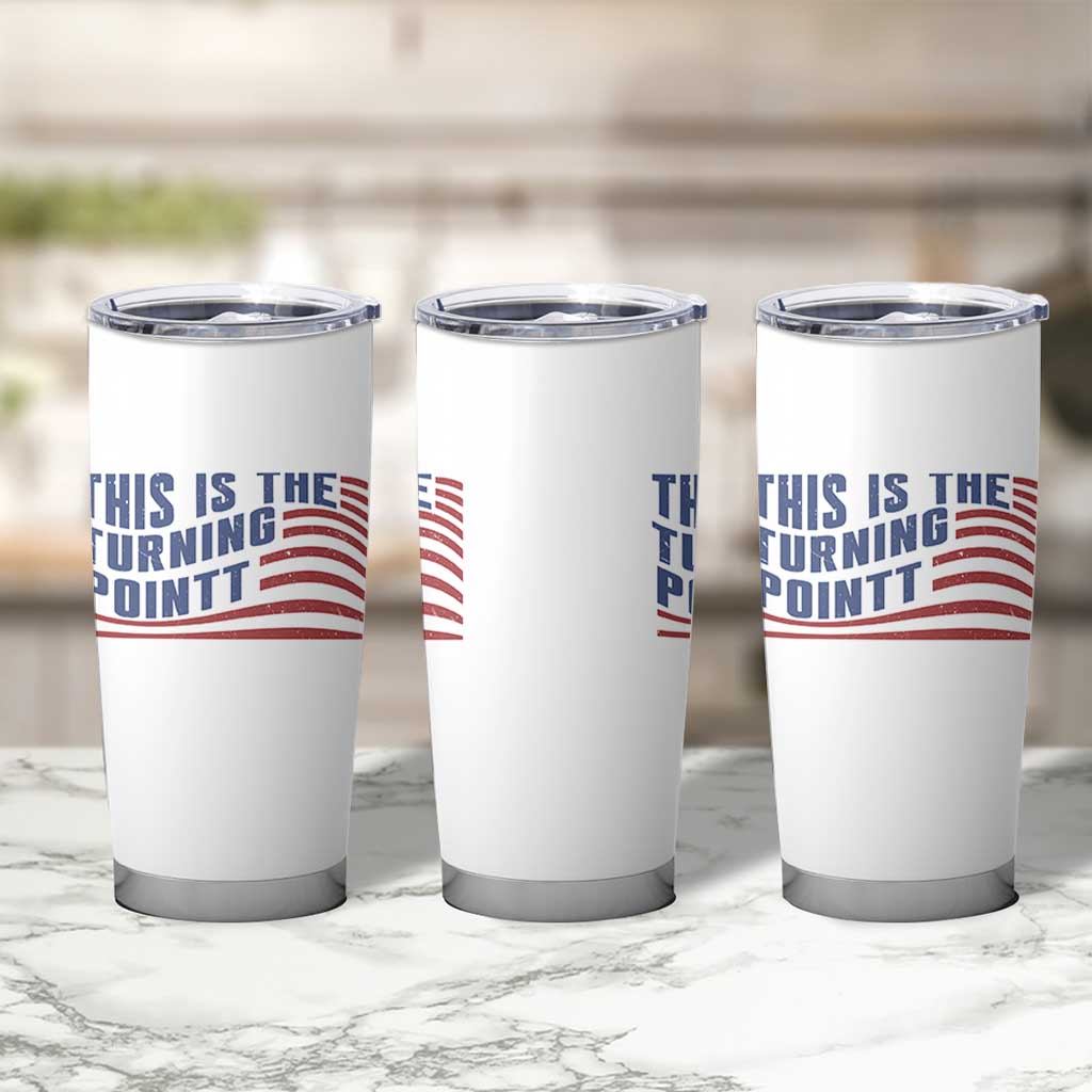 This is The Turning Point Tumbler Cup USA Flag America True Patriot - Wonder Print Shop