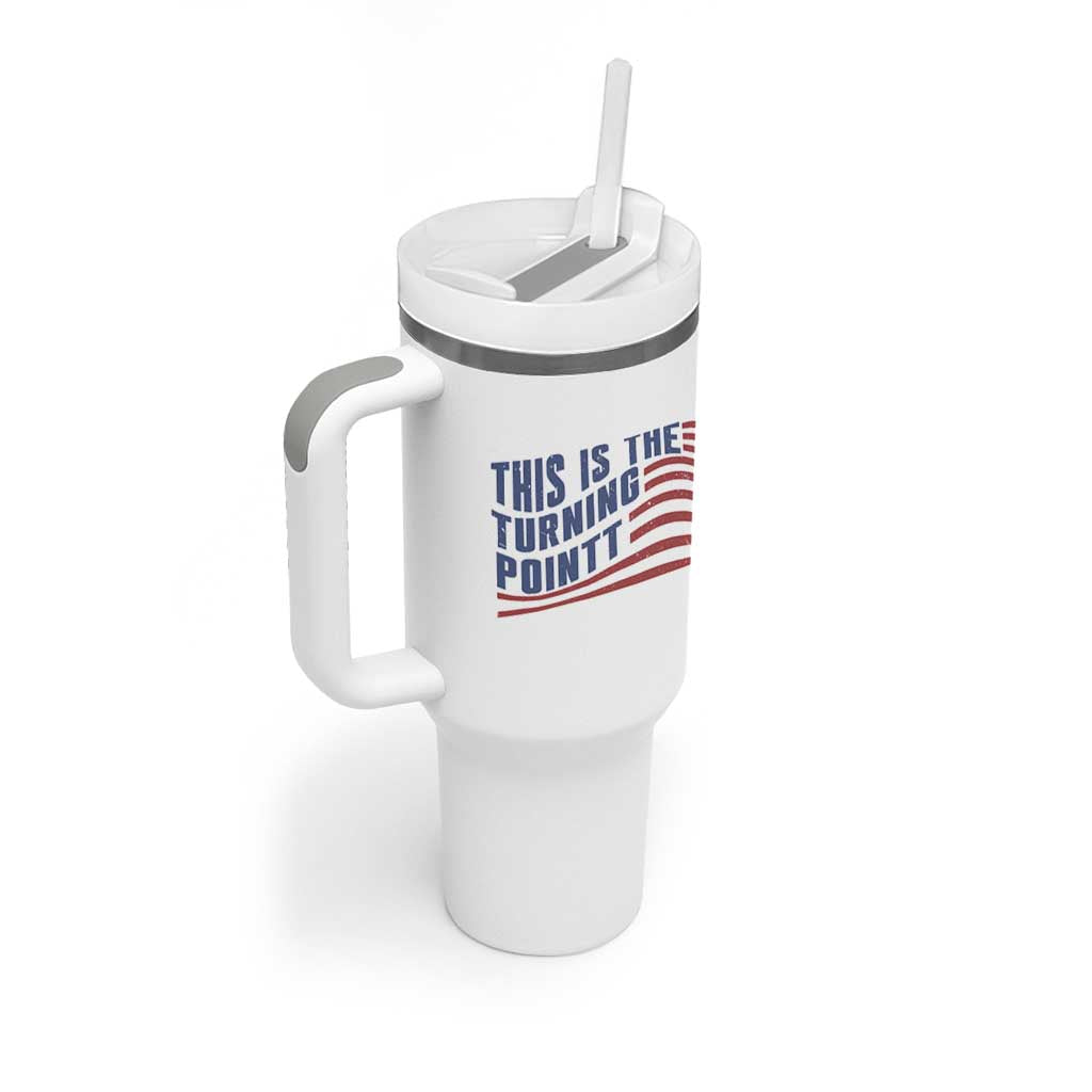 This is The Turning Point Tumbler With Handle USA Flag America True Patriot - Wonder Print Shop