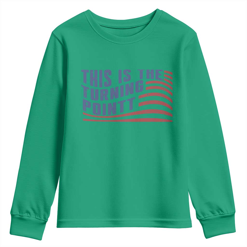 This is The Turning Point Youth Sweatshirt USA Flag America True Patriot - Wonder Print Shop