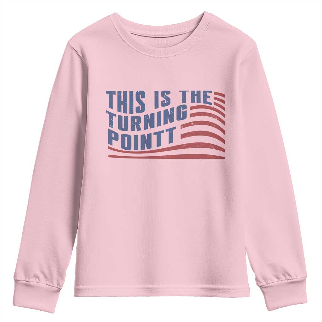 This is The Turning Point Youth Sweatshirt USA Flag America True Patriot - Wonder Print Shop
