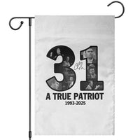 Freedom Number 31 Tribute Graphic Garden Flag Thank You Charlie Kirk A True Patriot Memorial - Wonder Print Shop