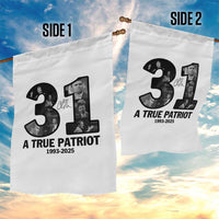 Freedom Number 31 Tribute Graphic Garden Flag Thank You Charlie Kirk A True Patriot Memorial - Wonder Print Shop
