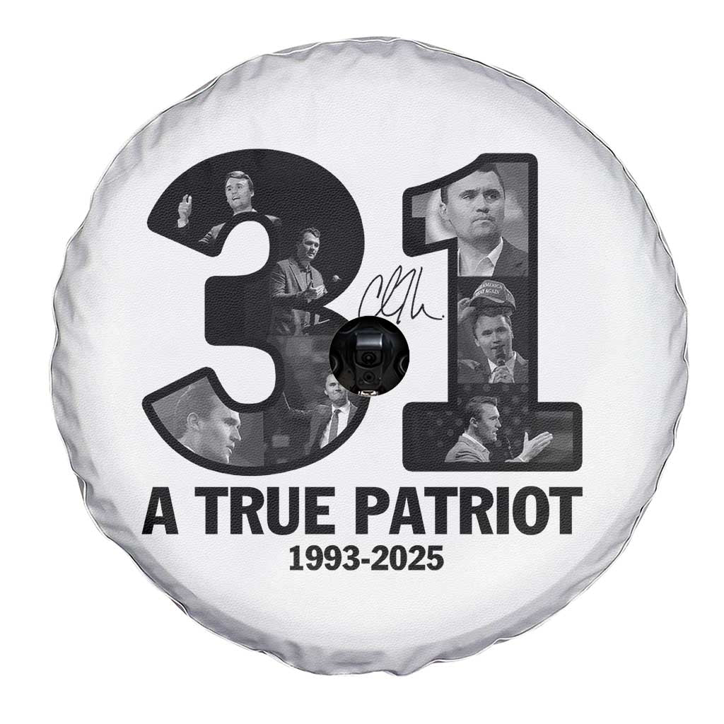 Freedom Number 31 Tribute Graphic Spare Tire Cover Thank You Charlie Kirk A True Patriot Memorial - Wonder Print Shop