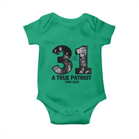 Freedom Number 31 Tribute Graphic Baby Onesie Thank You Charlie Kirk A True Patriot Memorial - Wonder Print Shop