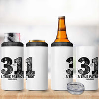 Freedom Number 31 Tribute Graphic 4 in 1 Can Cooler Tumbler Thank You Charlie Kirk A True Patriot Memorial - Wonder Print Shop