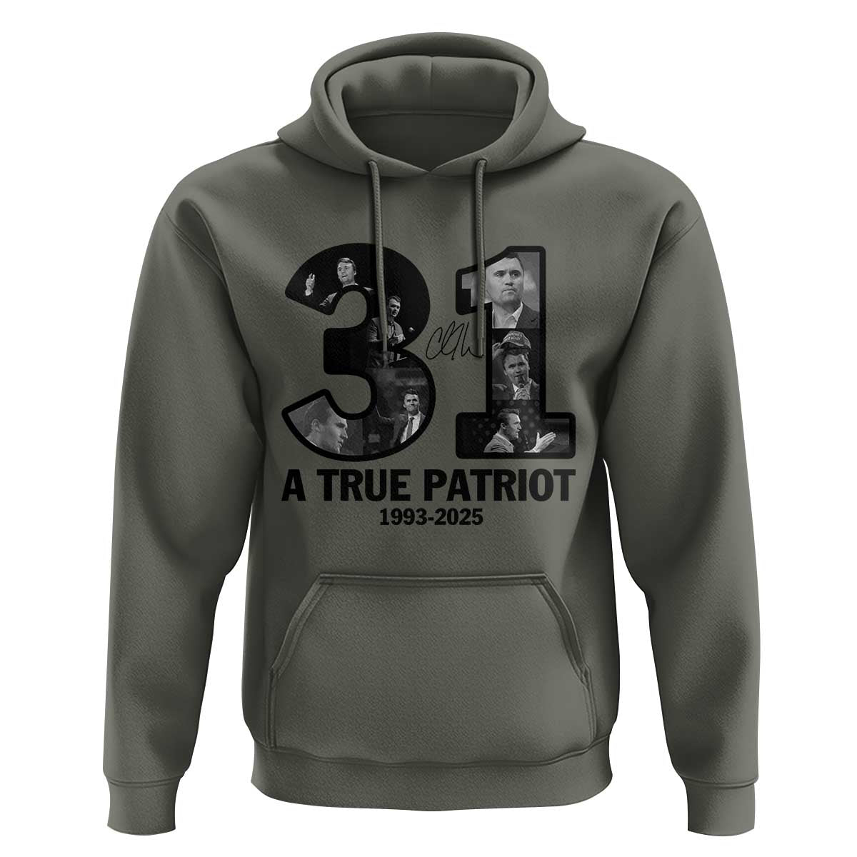 Freedom Number 31 Tribute Graphic Hoodie Thank You Charlie Kirk A True Patriot Memorial - Wonder Print Shop