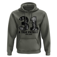 Freedom Number 31 Tribute Graphic Hoodie Thank You Charlie Kirk A True Patriot Memorial - Wonder Print Shop