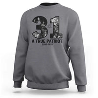 Freedom Number 31 Tribute Graphic Sweatshirt Thank You Charlie Kirk A True Patriot Memorial - Wonder Print Shop