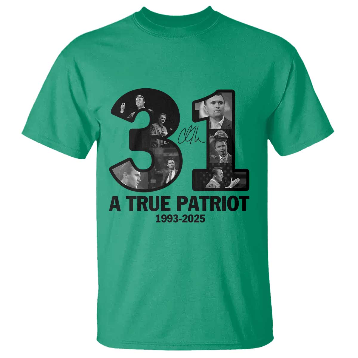 Freedom Number 31 Tribute Graphic T Shirt Thank You Charlie Kirk A True Patriot Memorial - Wonder Print Shop