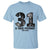 Freedom Number 31 Tribute Graphic T Shirt Thank You Charlie Kirk A True Patriot Memorial - Wonder Print Shop