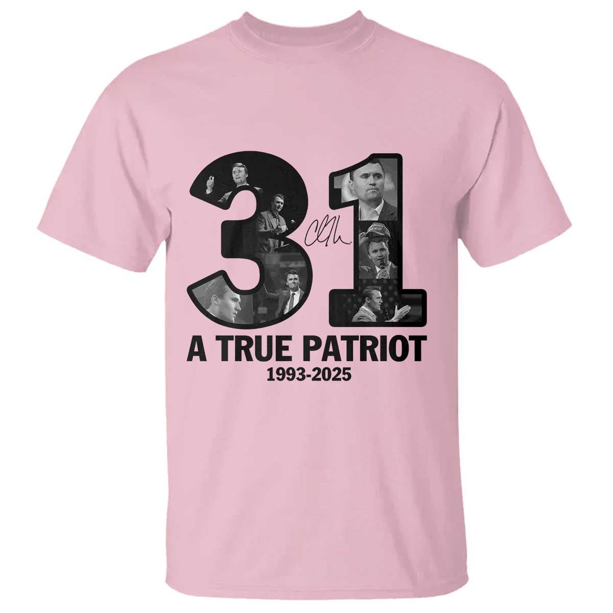 Freedom Number 31 Tribute Graphic T Shirt Thank You Charlie Kirk A True Patriot Memorial - Wonder Print Shop