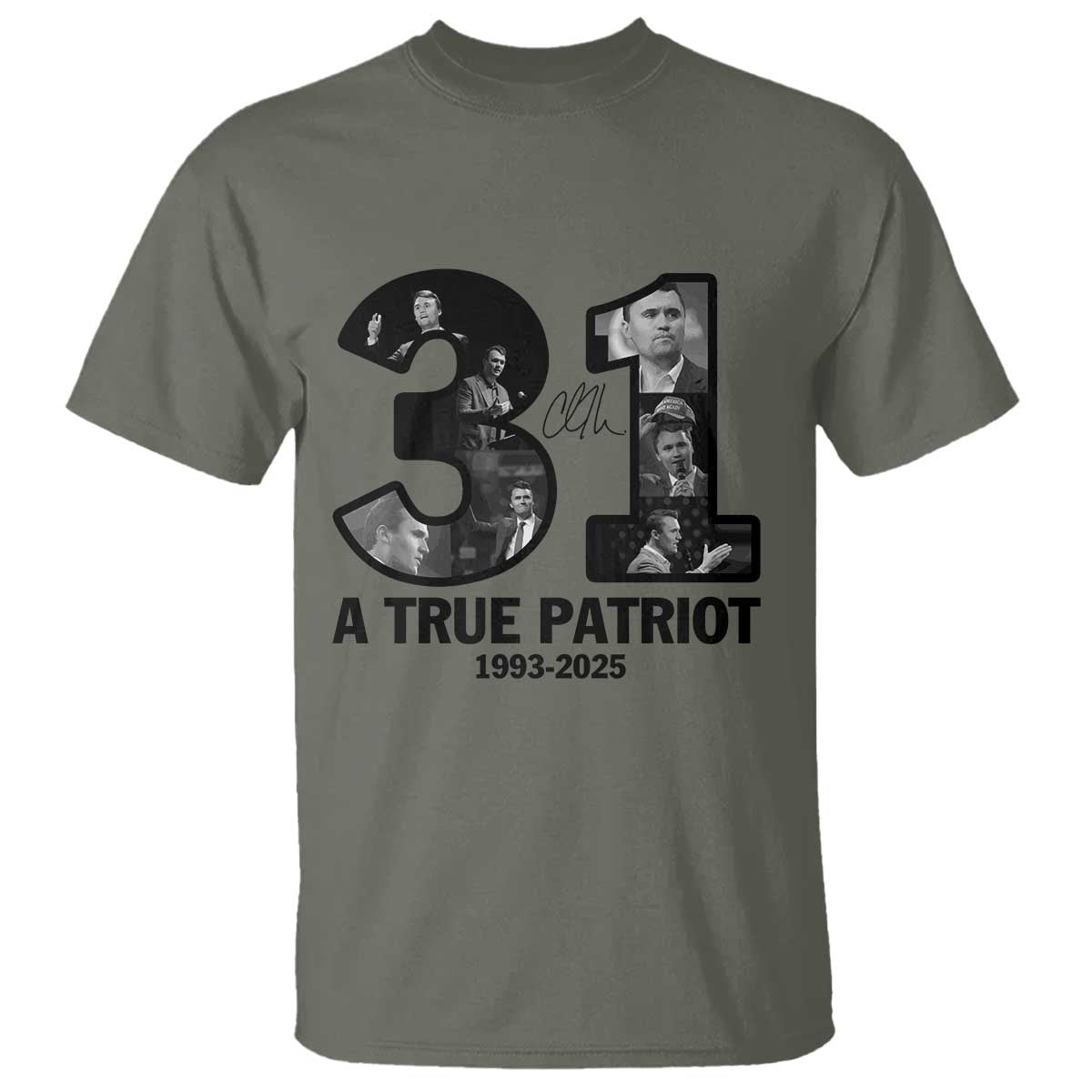 Freedom Number 31 Tribute Graphic T Shirt Thank You Charlie Kirk A True Patriot Memorial - Wonder Print Shop
