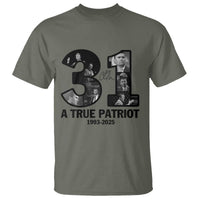 Freedom Number 31 Tribute Graphic T Shirt Thank You Charlie Kirk A True Patriot Memorial - Wonder Print Shop