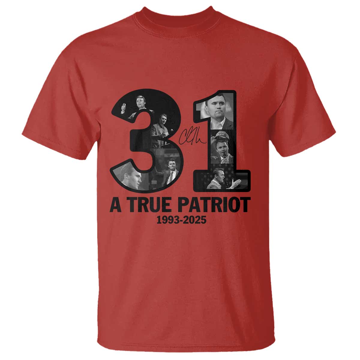 Freedom Number 31 Tribute Graphic T Shirt Thank You Charlie Kirk A True Patriot Memorial - Wonder Print Shop