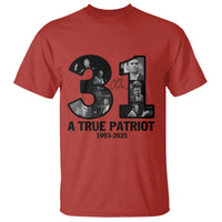Freedom Number 31 Tribute Graphic T Shirt Thank You Charlie Kirk A True Patriot Memorial - Wonder Print Shop