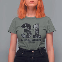 Freedom Number 31 Tribute Graphic T Shirt For Women Thank You Charlie Kirk A True Patriot Memorial - Wonder Print Shop