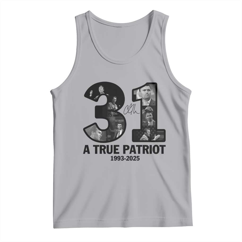 Freedom Number 31 Tribute Graphic Tank Top Thank You Charlie Kirk A True Patriot Memorial - Wonder Print Shop