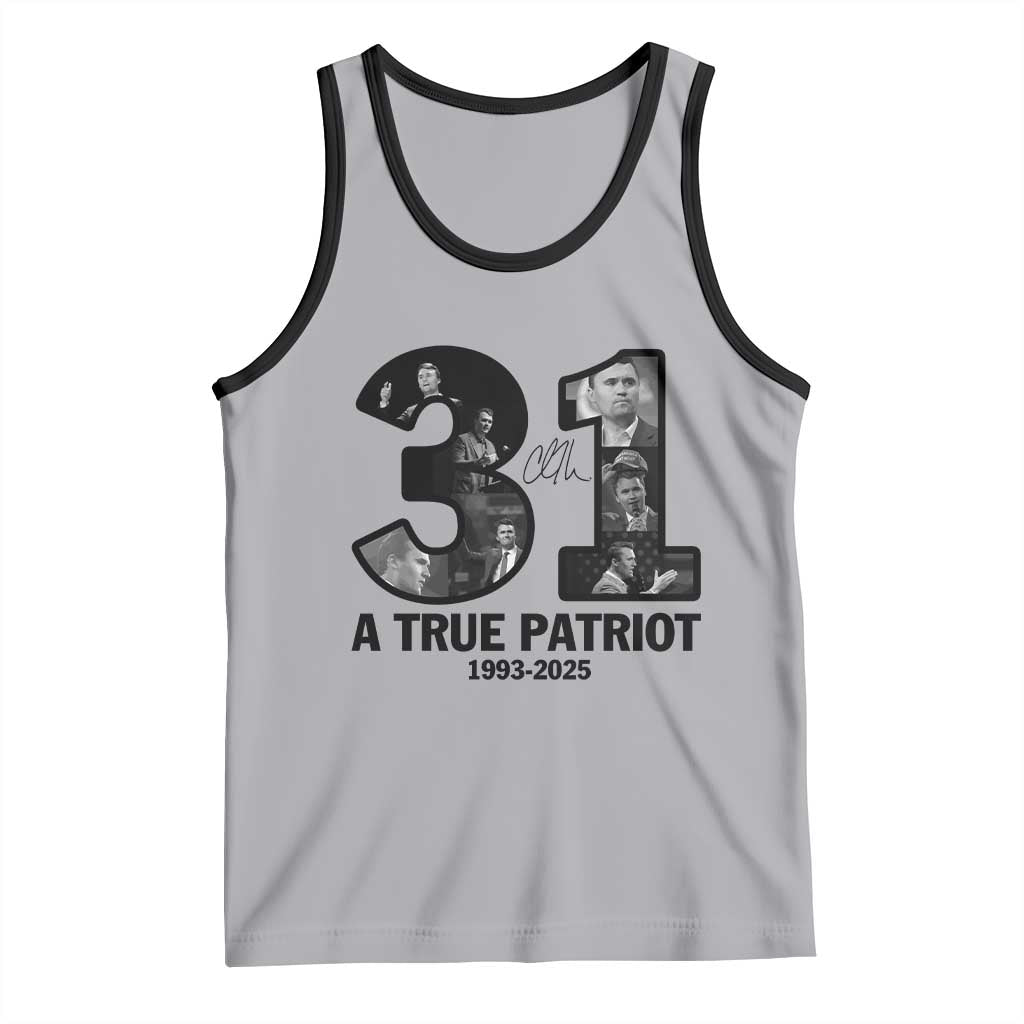 Freedom Number 31 Tribute Graphic Tank Top Thank You Charlie Kirk A True Patriot Memorial - Wonder Print Shop