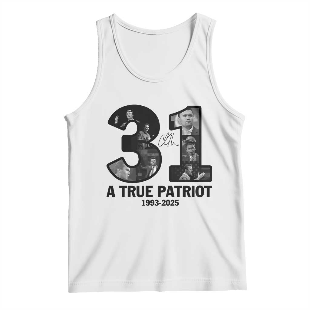 Freedom Number 31 Tribute Graphic Tank Top Thank You Charlie Kirk A True Patriot Memorial - Wonder Print Shop