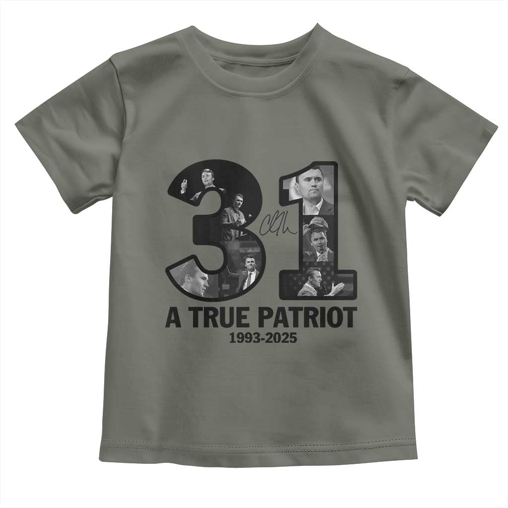Freedom Number 31 Tribute Graphic Toddler T Shirt Thank You Charlie Kirk A True Patriot Memorial - Wonder Print Shop