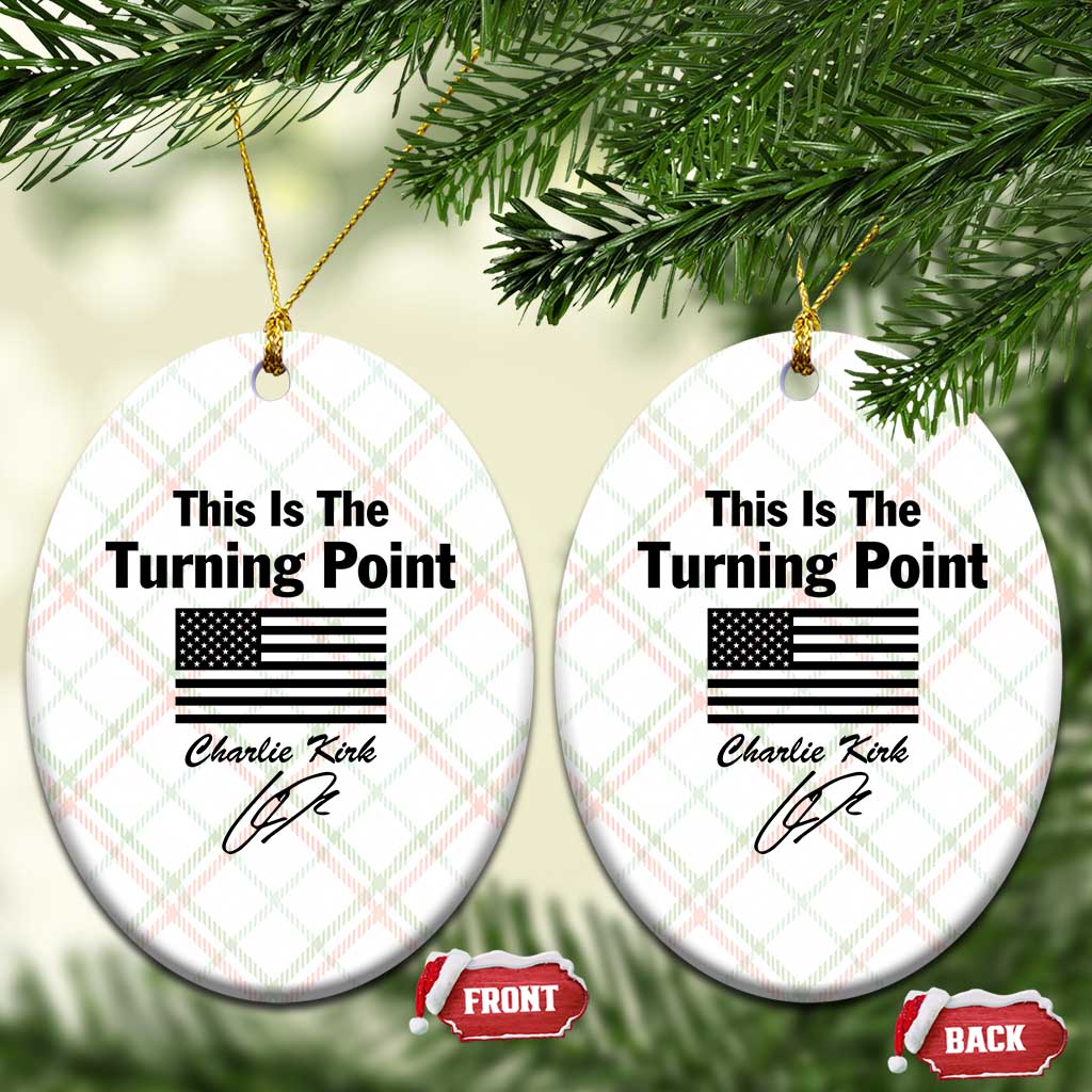 This is The Turning Point Ceramic Ornament American Flag A True Patriot Statement - Wonder Print Shop