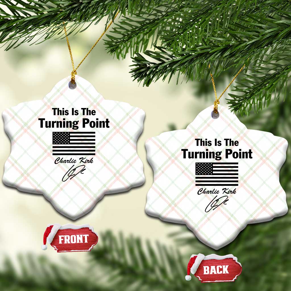 This is The Turning Point Ceramic Ornament American Flag A True Patriot Statement - Wonder Print Shop