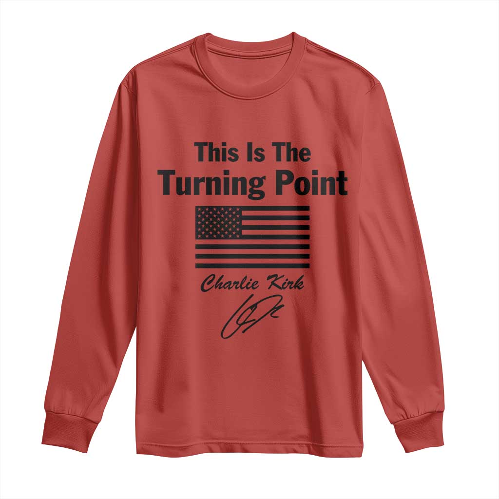 This is The Turning Point Long Sleeve Shirt American Flag A True Patriot Statement - Wonder Print Shop