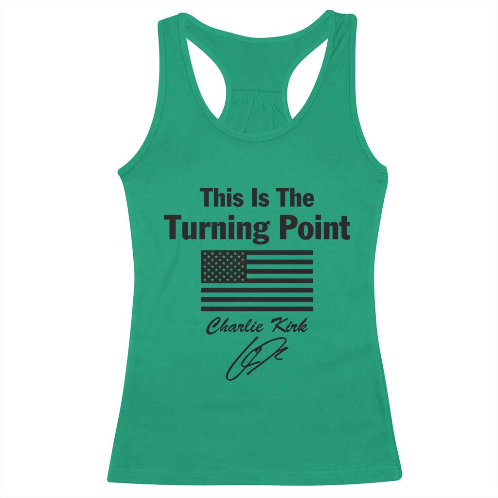 This is The Turning Point Racerback Tank Top American Flag A True Patriot Statement - Wonder Print Shop
