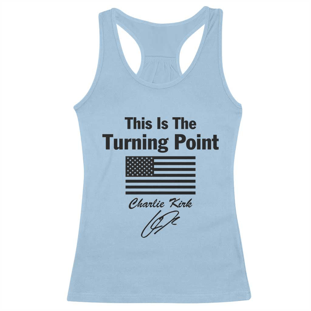 This is The Turning Point Racerback Tank Top American Flag A True Patriot Statement - Wonder Print Shop