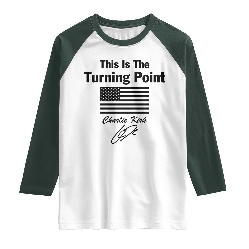 This is The Turning Point Raglan Shirt American Flag A True Patriot Statement - Wonder Print Shop