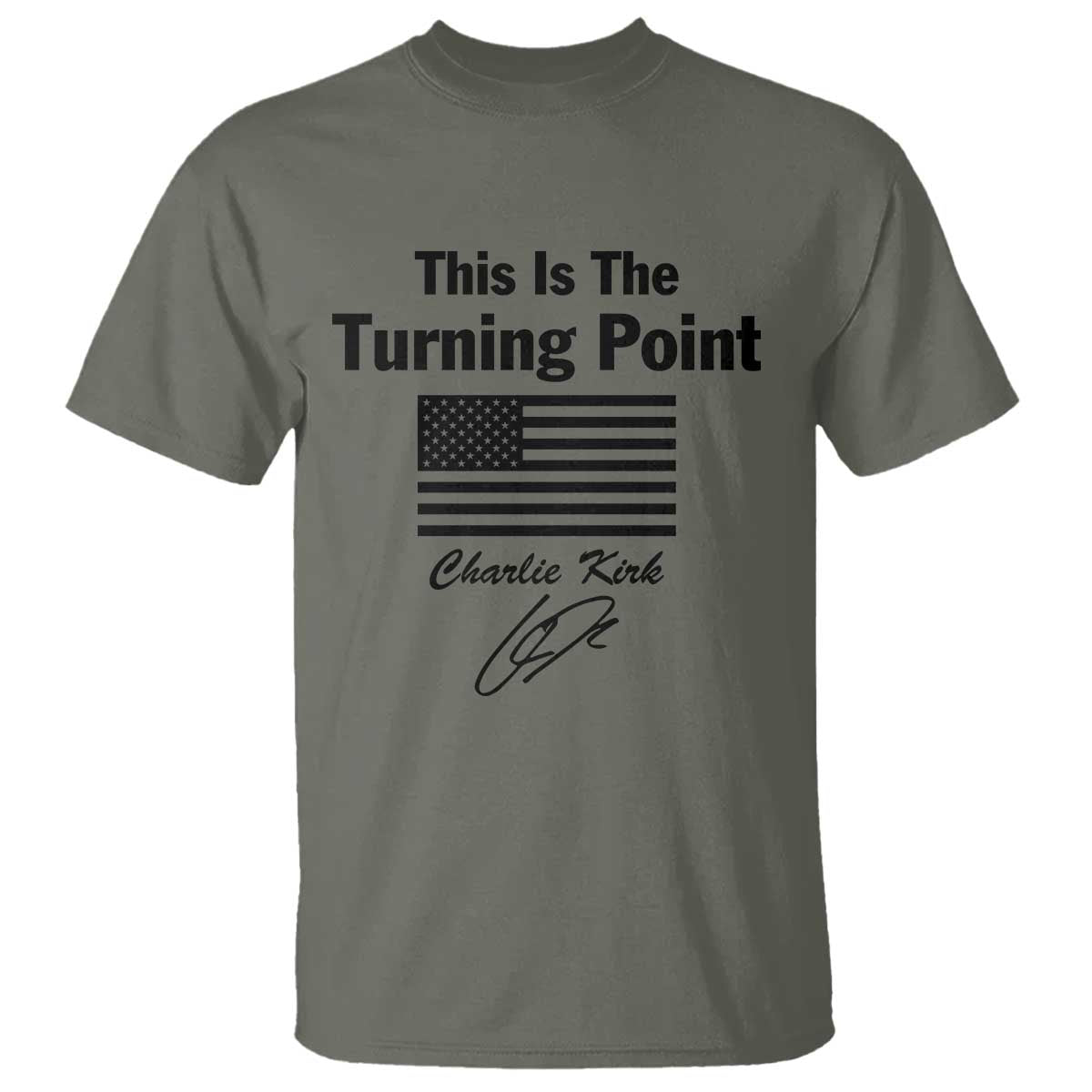 This is The Turning Point T Shirt American Flag A True Patriot Statement - Wonder Print Shop