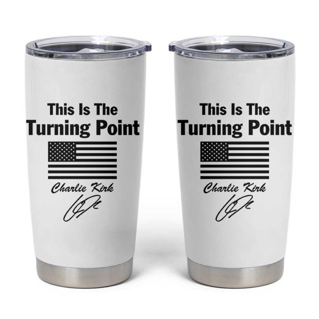 This is The Turning Point Tumbler Cup American Flag A True Patriot Statement - Wonder Print Shop