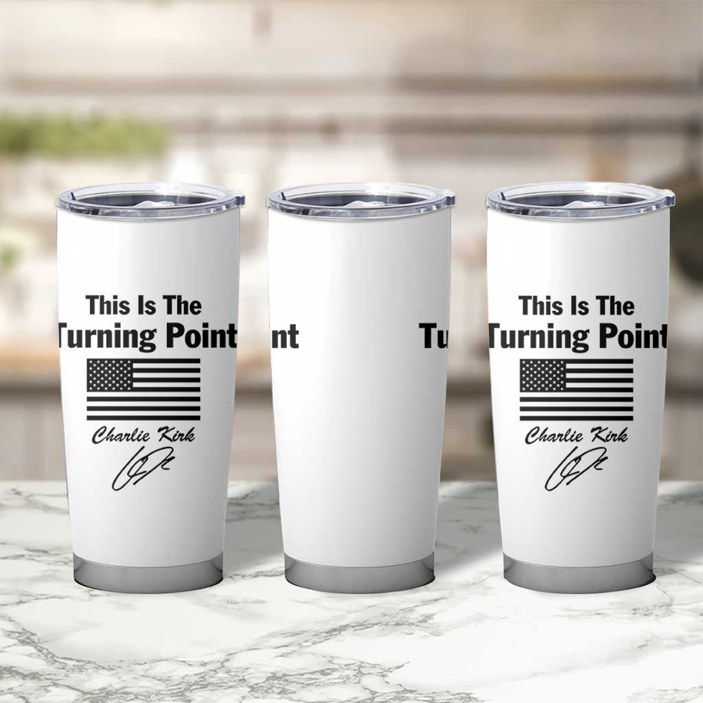 This is The Turning Point Tumbler Cup American Flag A True Patriot Statement - Wonder Print Shop