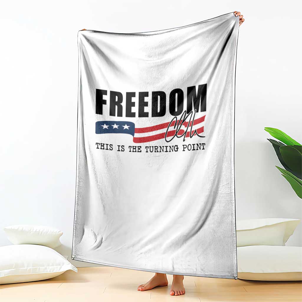 Freedom This Is The Turning Point Throw Blanket True Patriot Liberty Defender American Flag - Wonder Print Shop