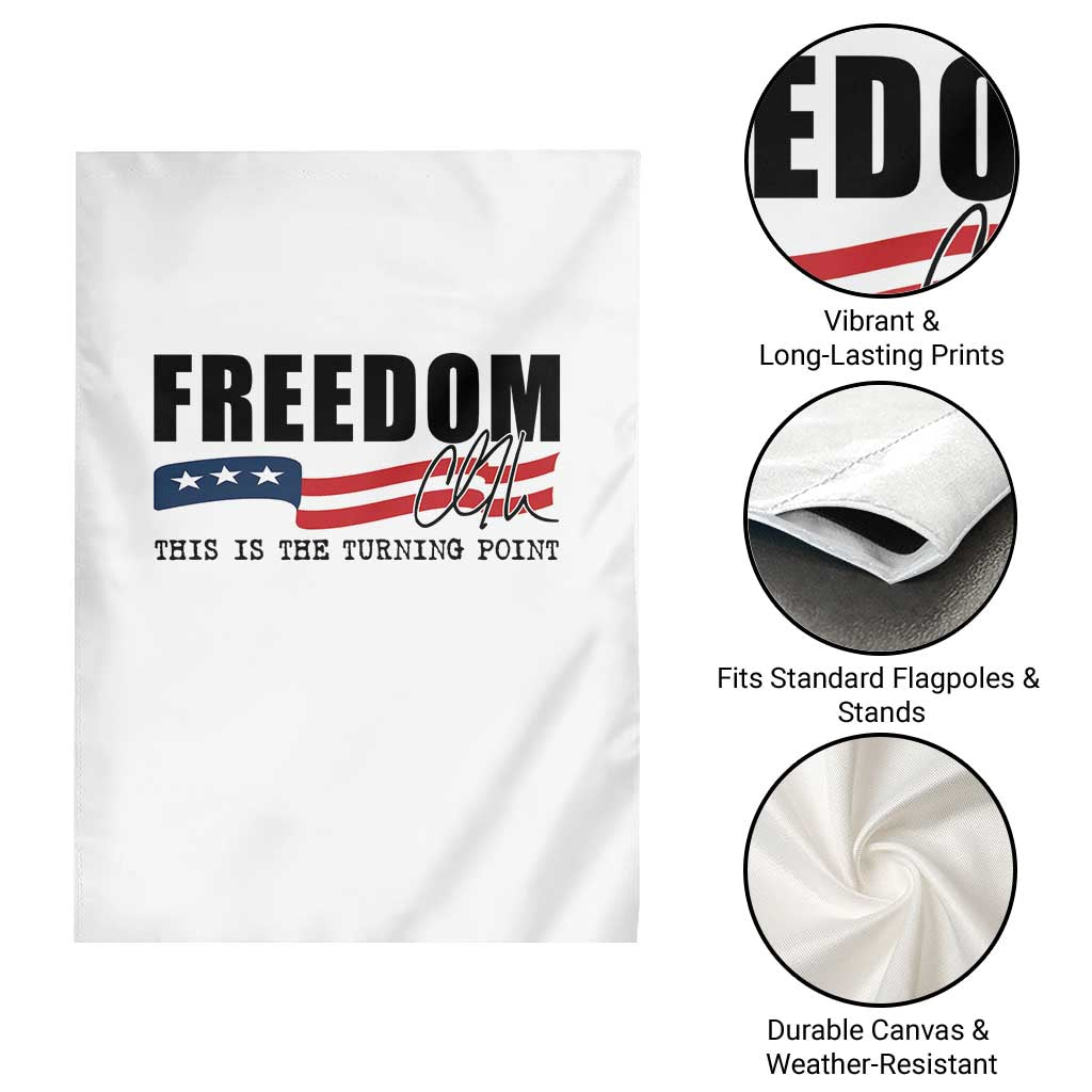 Freedom This Is The Turning Point Garden Flag True Patriot Liberty Defender American Flag - Wonder Print Shop