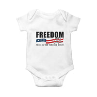 Freedom This Is The Turning Point Baby Onesie True Patriot Liberty Defender American Flag - Wonder Print Shop