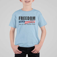 Freedom This Is The Turning Point T Shirt For Kid True Patriot Liberty Defender American Flag - Wonder Print Shop
