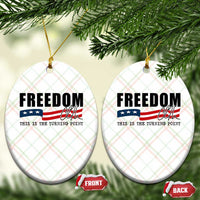 Freedom This Is The Turning Point Ceramic Ornament True Patriot Liberty Defender American Flag - Wonder Print Shop