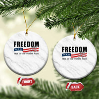 Freedom This Is The Turning Point Ceramic Ornament True Patriot Liberty Defender American Flag - Wonder Print Shop
