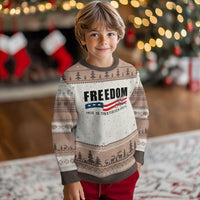 Freedom This Is The Turning Point Ugly Christmas Sweater True Patriot Liberty Defender American Flag - Wonder Print Shop
