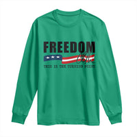 Freedom This Is The Turning Point Long Sleeve Shirt True Patriot Liberty Defender American Flag - Wonder Print Shop